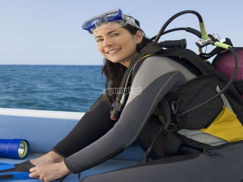 Il diving e la donna